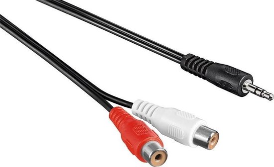 3,5mm Jack (m) - Tulp (v) stereo audio adapter kabel - 1,5 meter | bol.com