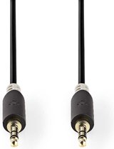 Nedis Stereo-Audiokabel | 3,5 mm Male | 3,5 mm Male | Verguld | 0.50 m | Rond | Antraciet | Window Box