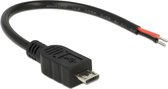 Delock - 2x open eind > micro-USB voedingskabel voor Raspberry Pi