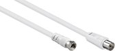 F (m) - Coax IEC (v) coaxkabel / wit - 1,5 meter