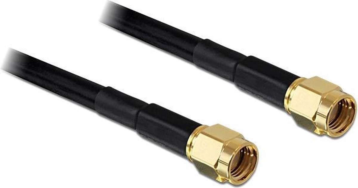 Delock - RP-SMA Stecker - RP-SMA Stecker LMR195 10 m