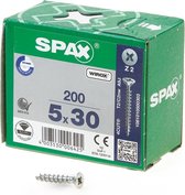 Spax Spaanplaatschroef Verzinkt PK 5.0 x 30 (200) - 200 stuks