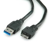 DeLOCK 85076, 5 m, USB A, Micro-USB B, USB 3.2 Gen 1 (3.1 Gen 1), Mâle/Mâle, Noir