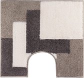 Casilin - Graduale - Antislip  Toilet WC mat met uitsparing  - Zand Bruin - 60 x 55 cm
