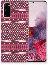 Geschikt voor Samsung Galaxy S20 TPU bumper Aztec Purple