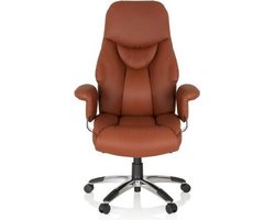 hjh OFFICE Prado Leder - Luxe directiestoel - Bruin - Leder