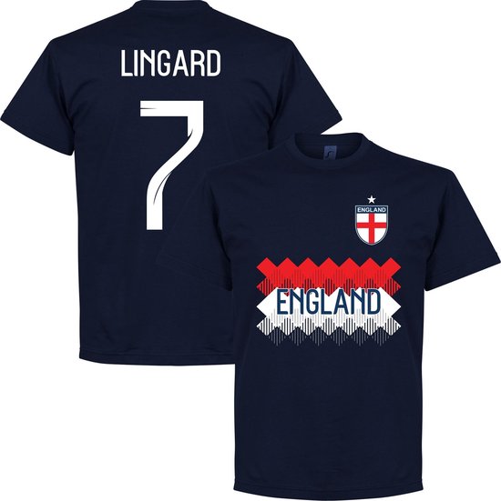 Engeland Lingard 7 Team T-Shirt - Navy - L