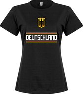 Duitsland Dames Team T-Shirt - Zwart  - XXL