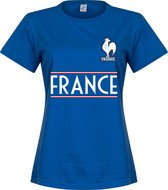 Frankrijk Dames Team T-Shirt - Blauw - L