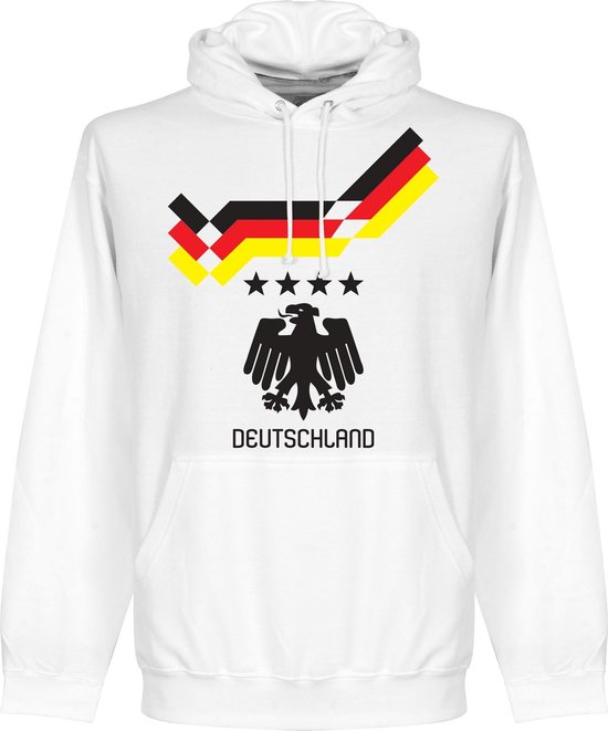 Duitsland 1990 Hooded Sweater - Wit - M
