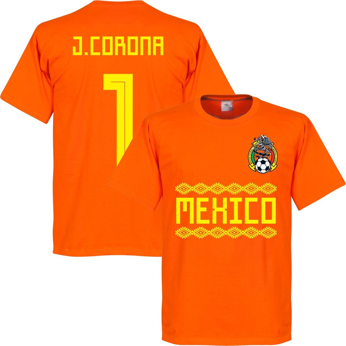 Mexico J. Corona Keeper Team T-Shirt - Oranje - XL