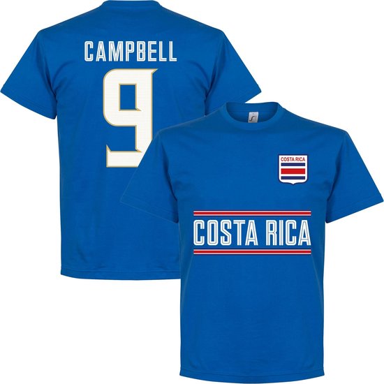 Costa Rica Campbell 9 Team T-Shirt - Blauw - S