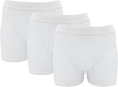 J&C Underwear heren boxershorts | Uni wit | MAAT S | 3-pack