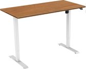 Zit-sta bureau elektrisch 1 motorig 160 x 80|Havanna |Wit frame
