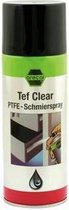 Reca Tef Clear spuitbus 400 ml Teflon spray PTFE droog smeermiddel