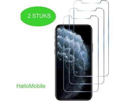 2 stuks screenprotector beschermings glas Full Cover voor Apple iPhone XsMax en iPhone 11proMax Screenprotector Beschermglas Glazen bescherming voor iPhone Xs MAX en iPhone 11pro Max geschikt voor iPhone 11 Pro Max;iPhone Xs Max