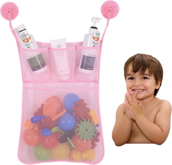 Badspeelgoed organizer - Roze - Bad organiser - Speelgoed - Badkamer -  Badspeelgoed... | bol
