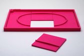 Buzzel 3D Puzzel met 6 Stukjes - Legpuzzel voor Kinderen en Slechtzienden - Renbaan - Roze