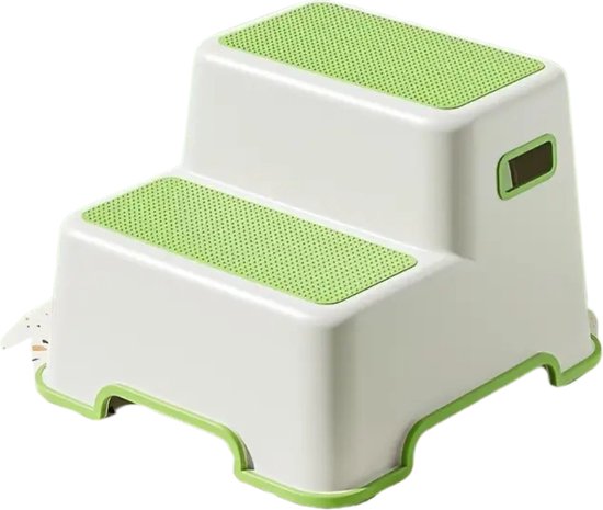 Tabouret de toilette Bovista - Marchepied - Pour une posture correcte - Marchepied - Tout-petit - Enfant - Vert