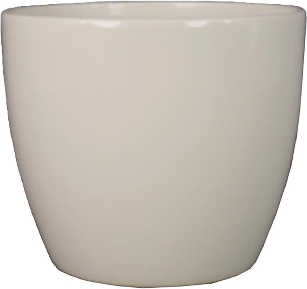 Boule Bloempot Ø 7,5 cm Panna Gebroken Wit - Set van 4 - Keramiek Mini Plantenpot voor Vetplanten