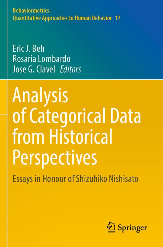Behaviormetrics: Quantitative Approaches to Human Behavior17 ... - cover