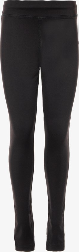 Legging de sport noire pour fille par Osaga, photographié de face.