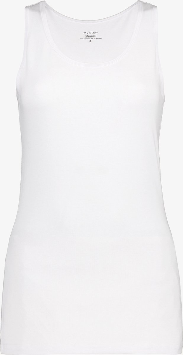 TwoDay dames basic singlet wit - Maat XXL
