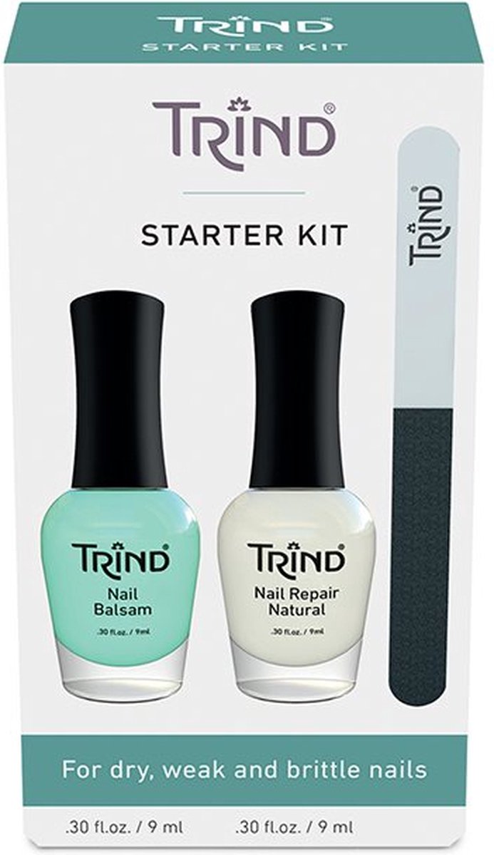 Trind Starter Kit – Complete Nagelverzorgingsset met Nagelbalsem, Nagelverharder en Polijstvijl