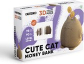 Cartonic - TIRELIRE CHAT MIGNON - Puzzle 3D - puzzles - DIY- enfants et adultes