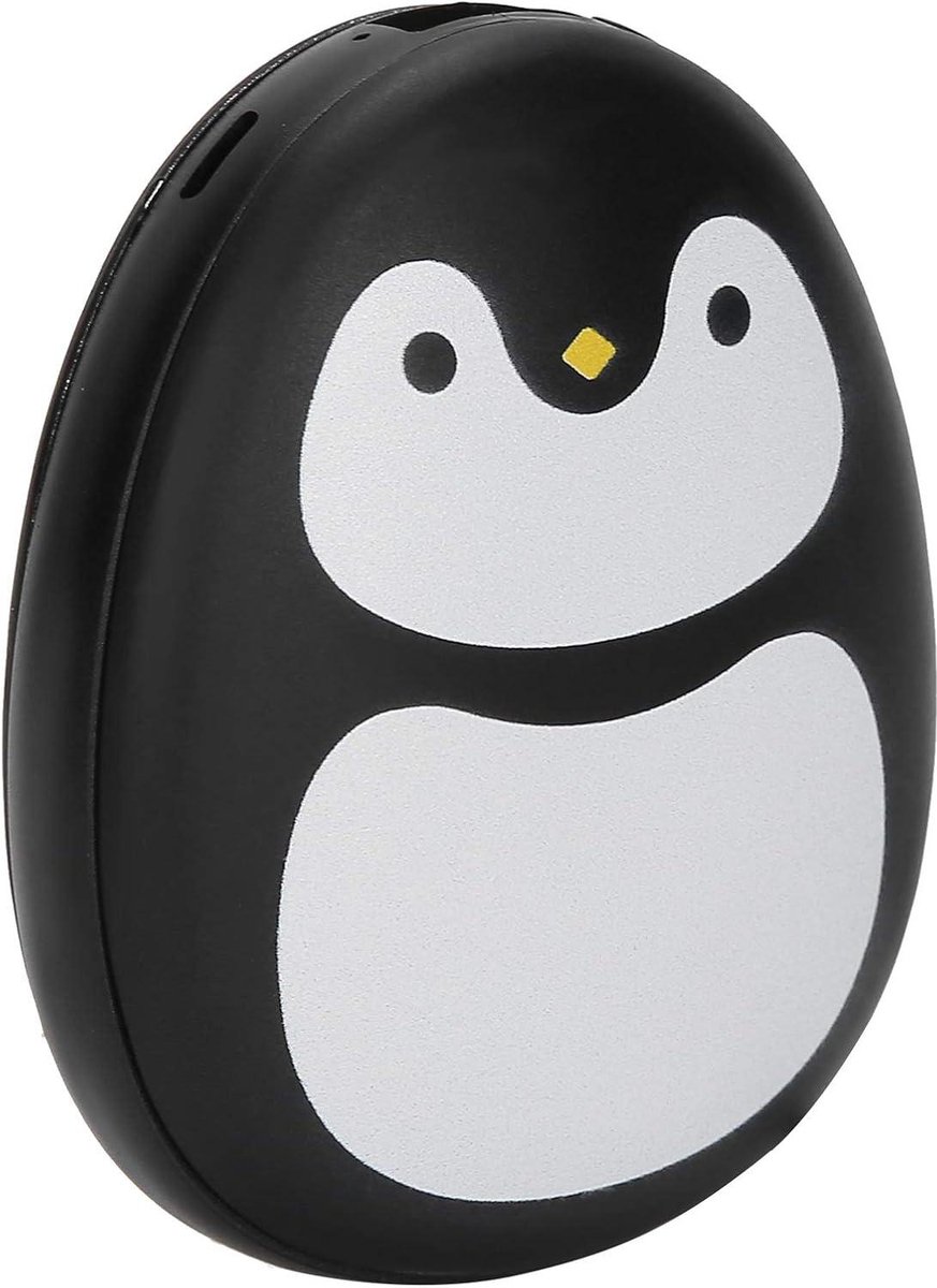 Elektrische handwarmer cartoon schattig draagbaar - USB powerbank 4000 mAh - USB-zakwarmer - pinguïn (zwart) . — cadeau in Gadgets - foto 8