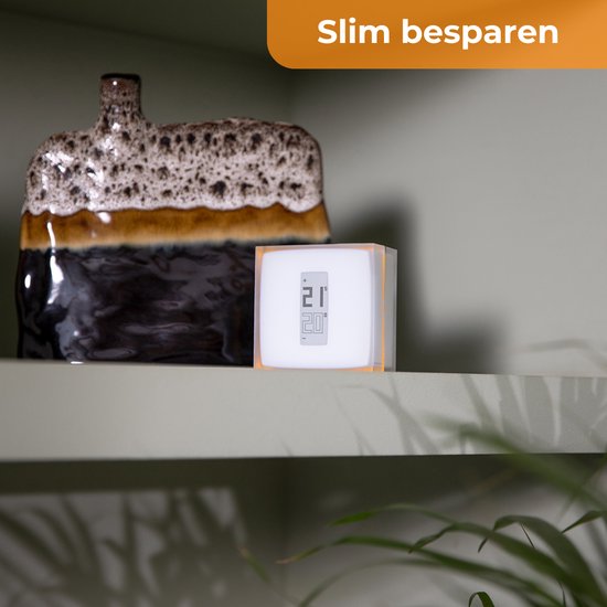 Netatmo Slimme Thermostaat - Smart Thermostaat voor CV - Werkt met Google Home, Alexa & Apple Homekit - Draadloos - Wit