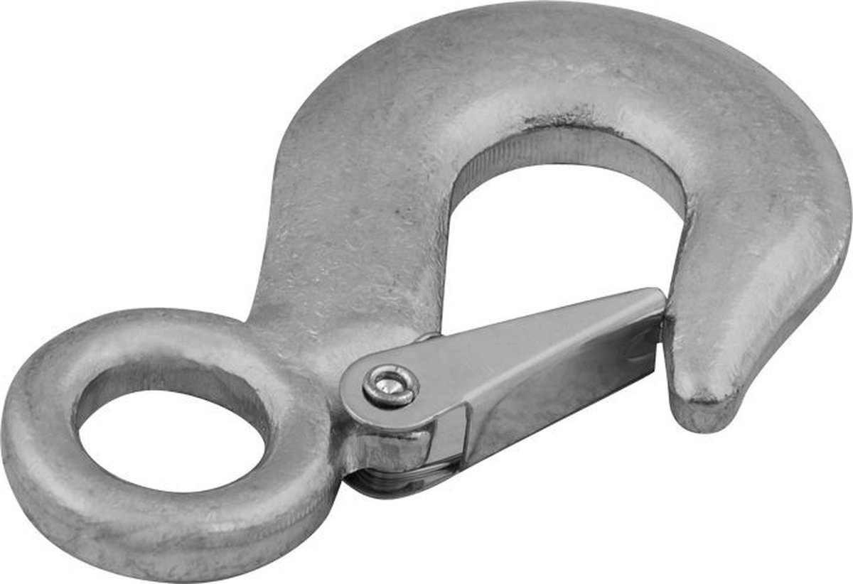 Lasthaak met klep - Hijsoog - 1000kg - 90mm