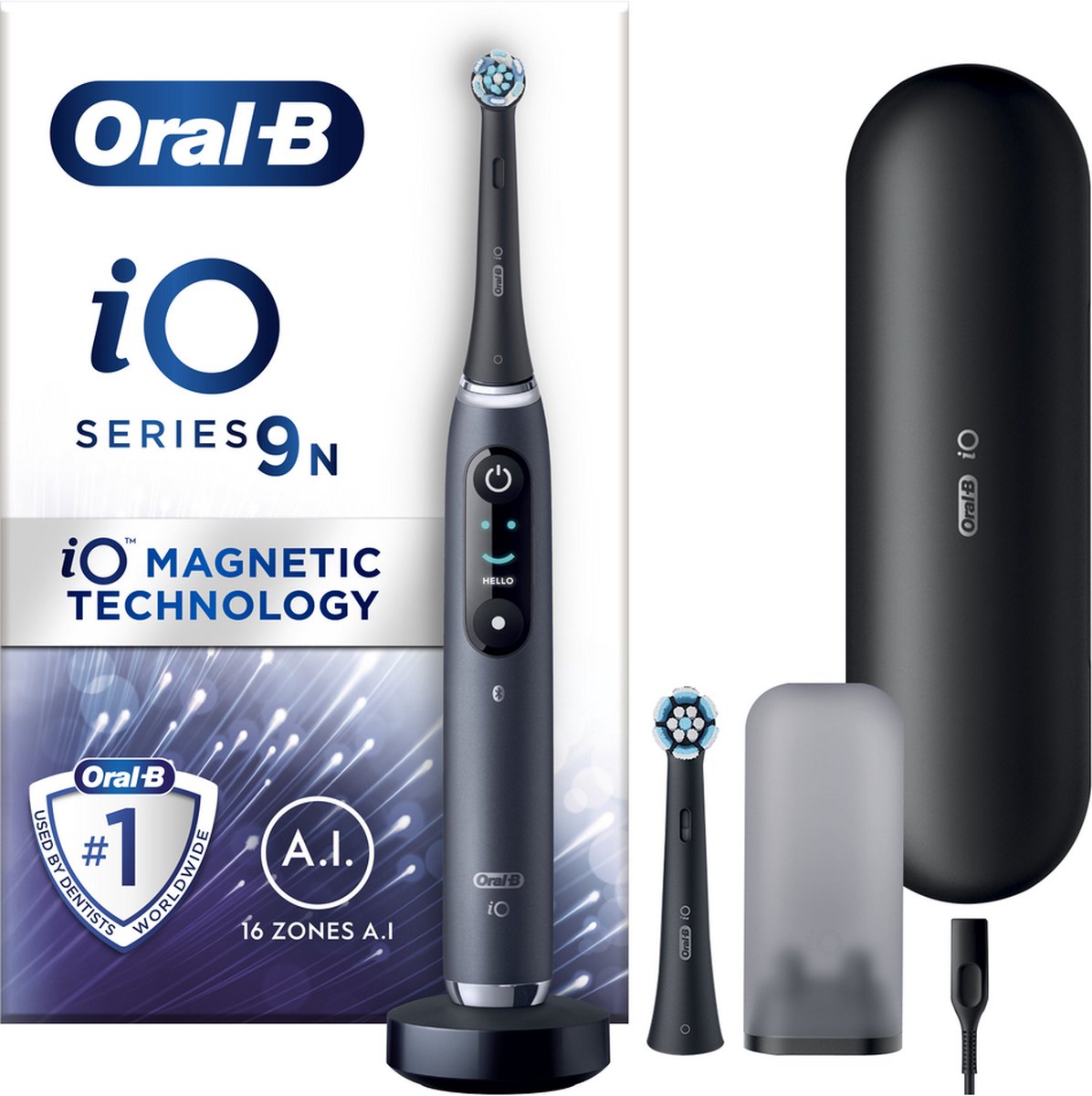 Afbeelding van Oral-B iO 9N Elektrische Tandenborstel - Zwart