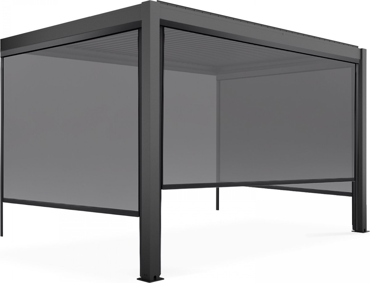 Oviala - Bioklimatische pergola met een afmeting van 3x4m en 3 zonneschermen - Oia