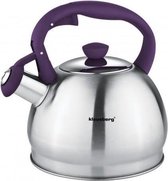 Bol.com Klausberg KB-7043 fluitketel - 18L - rvs - alle warmtebronnen - Paars aanbieding