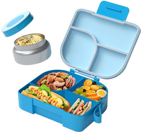 Sistema Bento Lunchbox 1.25L met Yoghurtpotje – Blauw