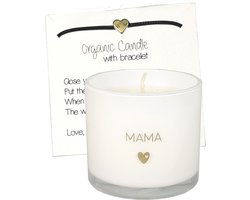MY FLAME - Sojakaars met wens-armbandje - MAMA - FRESH COTTON - 30 branduren - Moederdag