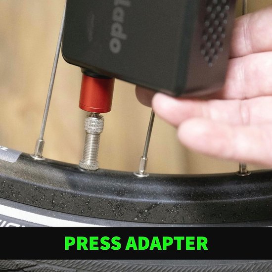 Draadloze Mini Compressor met Manometer - Compacte Bandenpomp voor Fiets, Auto en Motor — afbeelding 4
