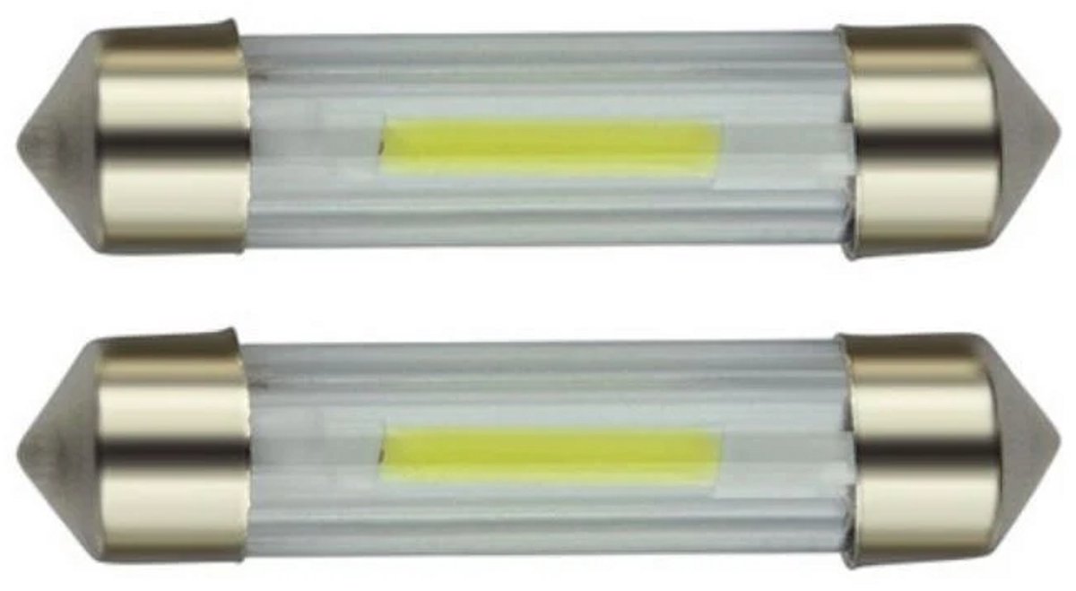 C5W Autolamp 31mm - 2 stuks - LED Festoon - Filament Daglichtwit 6500K - 12V DC - 2W