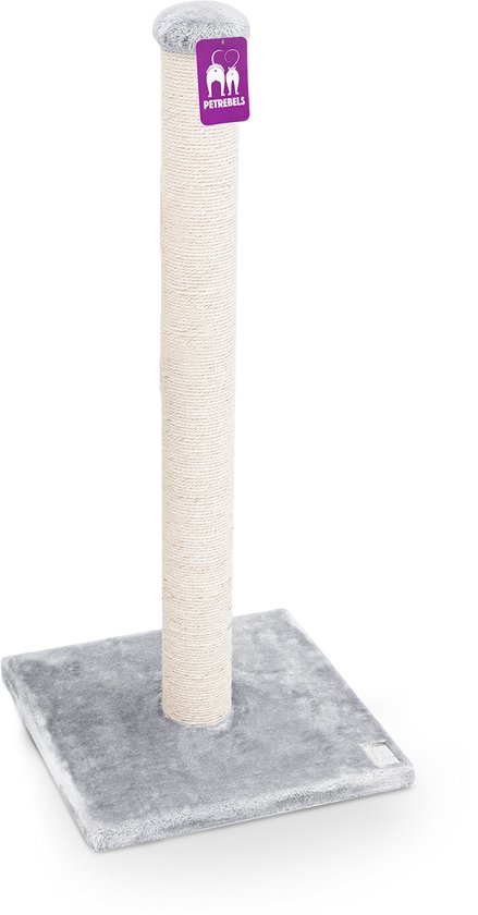 Petrebels Maine 90 krabpaal - Grijs - 40 x 40 x 90 cm - extra stabiel