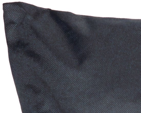 Collection Anna Coussins décoratifs d'extérieur ou de jardin - 4x - noir - 60 x 60 cm - intérieur/extérieur - coussins de banc de jardin