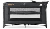 Deryan Luxe Campingbed - Inclusief transporttas - Inclusief verschoonblad -Inclusief bodemverhoger - Zwart
