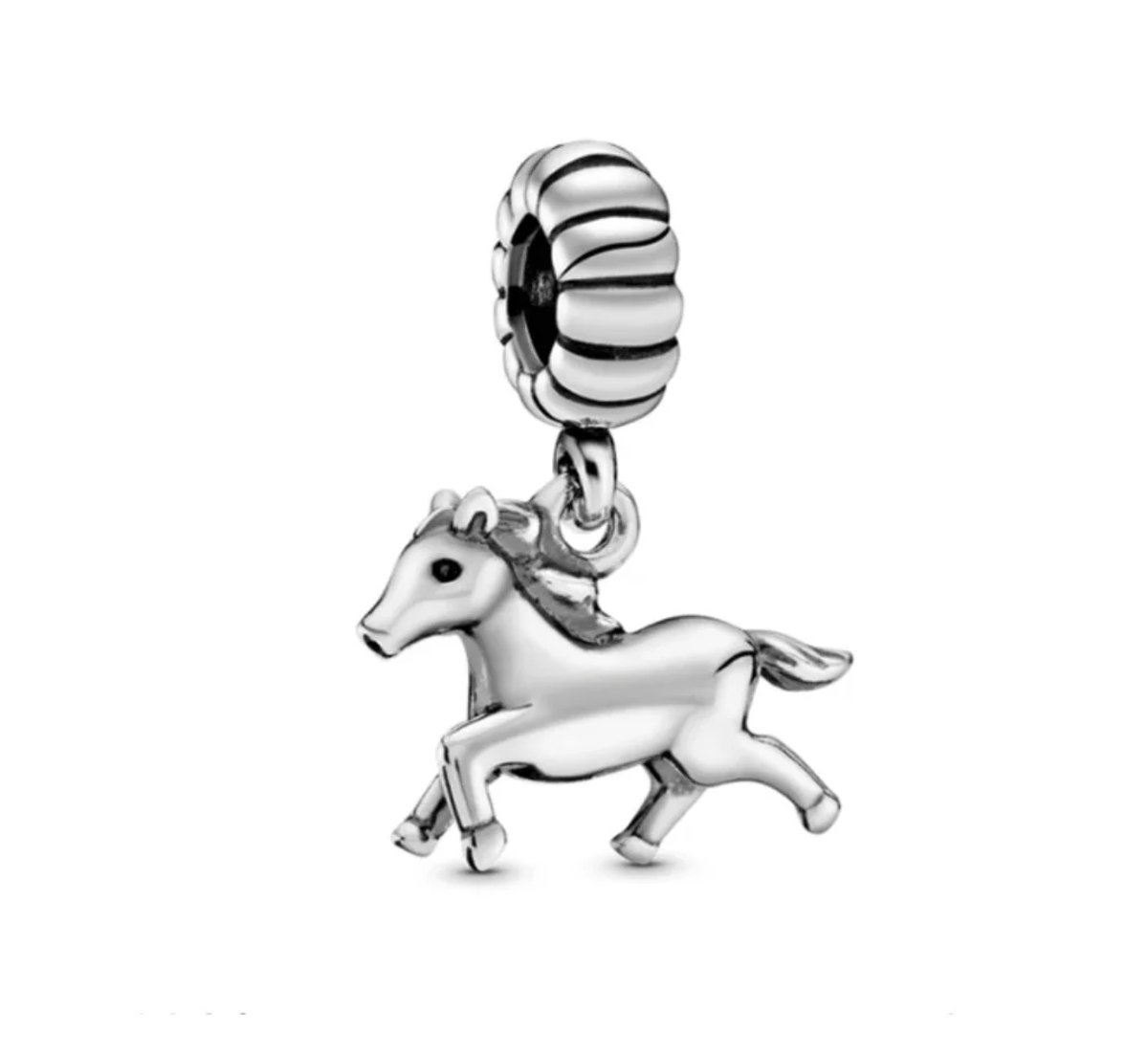 SportPresent® - SportBedel - Paard - Bedel voor Armband - Geschikt voor armband - Bedel - hippische sport - Paardrijden - Ruitersport - Sportbedel - Charm - Zilver - 925 - Ketting - Bedelarmband -Sleutelhanger - Teamkado