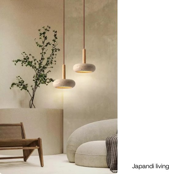 Moderne nieuwe kroonluchter plafondlamp Japanse Wabi Sabi keuken eetkamer hal woonkamer hanglampen slaapkamer kunst tafel bar hanglamp, cementgrijs, bruin