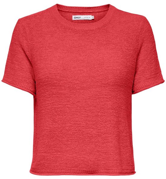ONLY ONLSUNNY S/ S PULLOVER KNT NOOS Haut pour femme - Cayenne