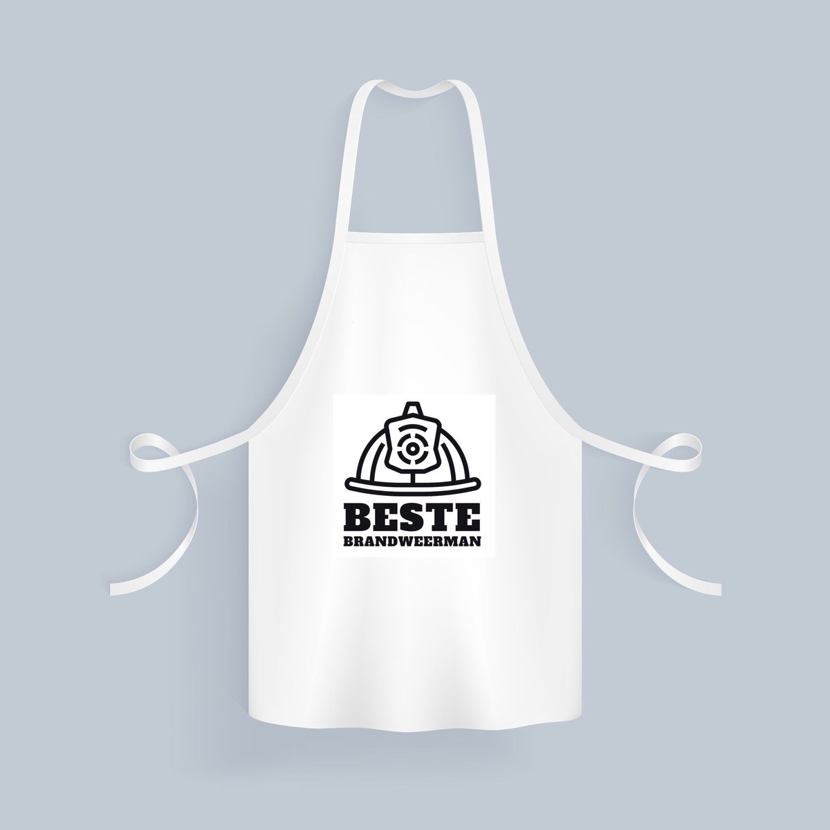 Akyol - beste brandweerman Keukenschort - Beste brandweerman - collega - cadeau - 82 bij 71 cm