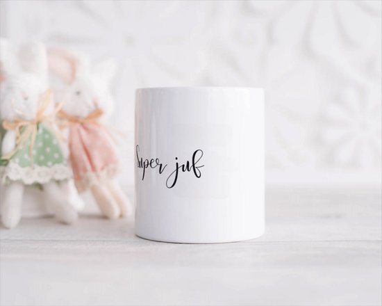 Akyol - super juf Spaarpot - Juf - cadeau juf - cadeau - bedankje juf - juffendag - lerares - 350 ML inhoud