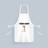 Akyol - golfer man met eigen naam Keukenschort - Golf - golfers - leuk cadeau voor iemand die houdt van golfen - cadeau - kado - 82 bij 71 cm
