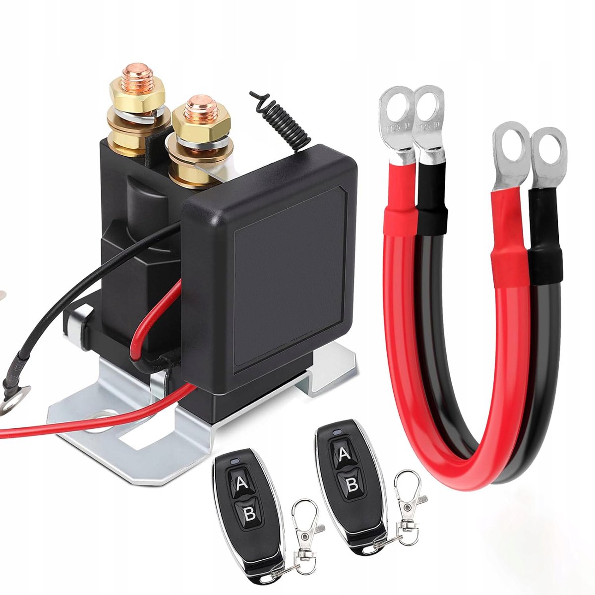 DC12V Batterij Ontkoppelingsschakelaar op Afstand, Auto Doden Schakelaar Anti Diefstal Verhinder Batterijafvoer, Hoge Stroom Hoofdbatterijschakelaar voor RV ATV Auto Boot, 48.78m Controleafstand(#2