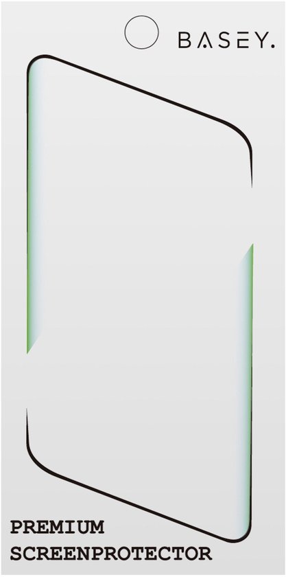 BASEY. 'Premium Screenprotector' verpakking, met een witte achtergrond.